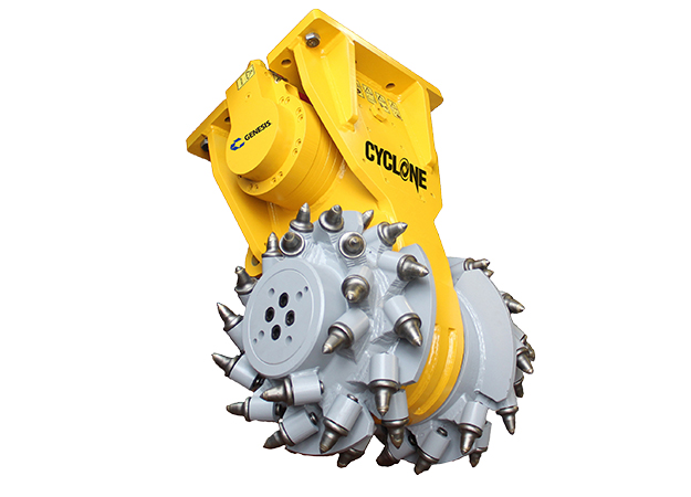 GCG (Genesis Cyclone Grinder) attachment facing right.