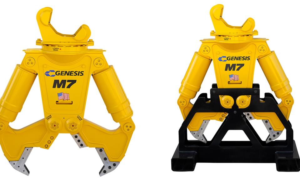 Yellow M7 in and out of stand