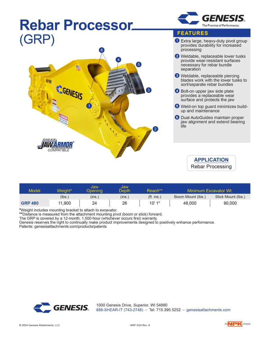 GRP Spec Sheet Image