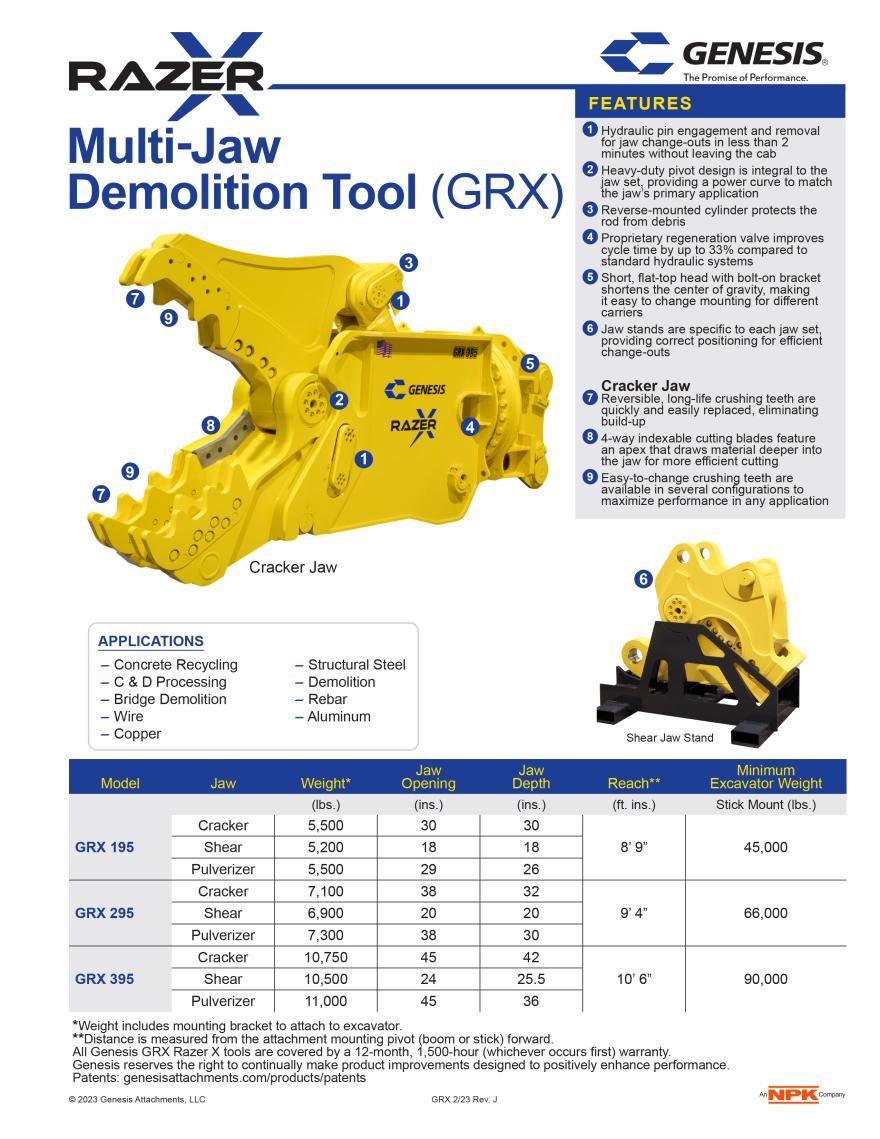 GRX Spec Sheet