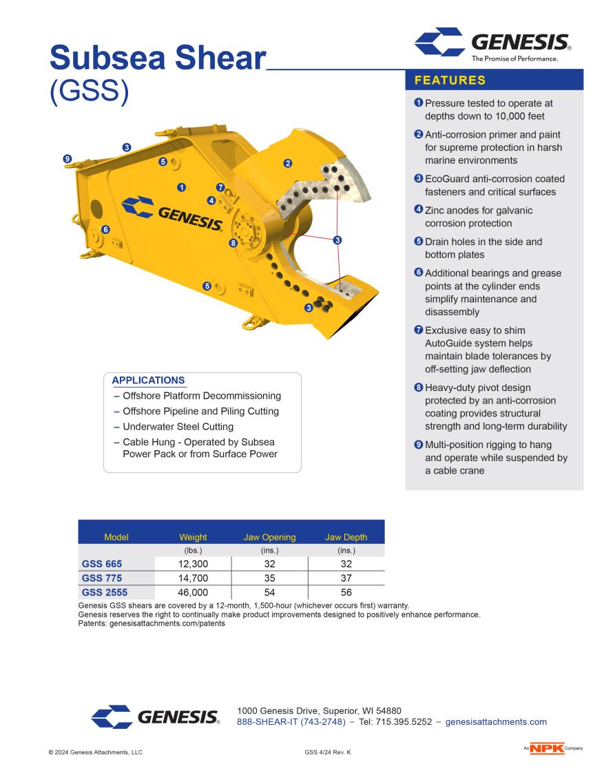 GSS Spec Sheet